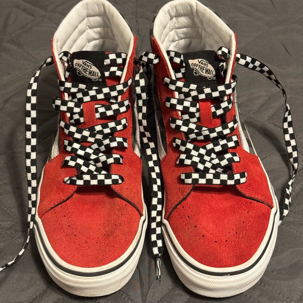 Vans Kids Red High-Top Sneakers